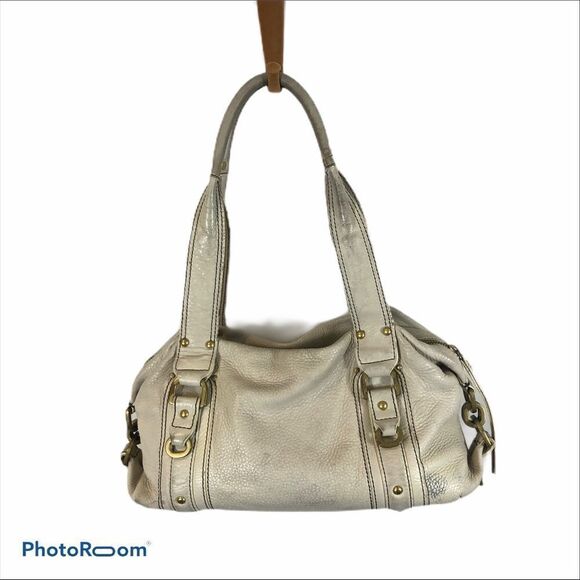 Kenneth Cole Off White Leather Shoulder Bag - Picture 5 of 11